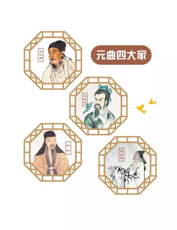 元曲四大家身份探秘，谁为古代元曲界之璀璨明珠？