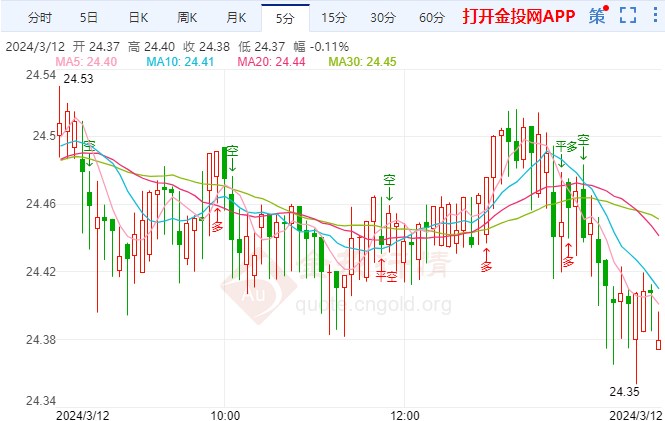 今日银价走势图及分析概览